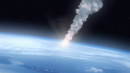 Asteroid Earth Atmosphere