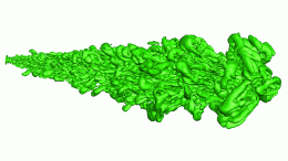 Large Eddy Simulation Cough Jet