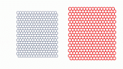 Moiré Pattern Honeycomb Lattices