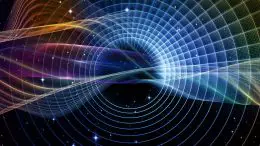 Abstract Space Waves Astrophysics Concept