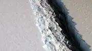 Antarctica Ice Shelf Rift