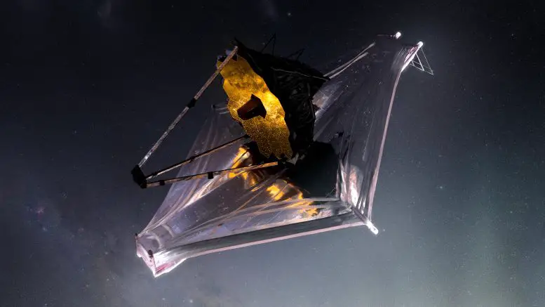 Artist Conception James Webb Space Telescope Illustration