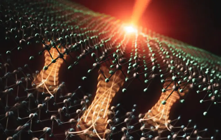 Artistic Depiction of Electron Transfer Driven by an Ultrashort Laser Pulse