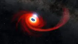 Black Hole Destroys a Star (Illustration)