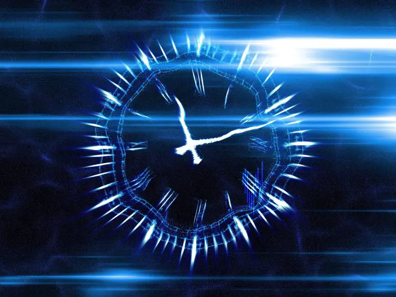 Clock Time Relativity Concept Art