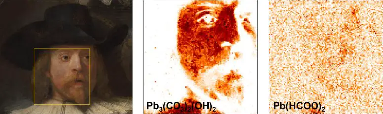 Crystalline Phases Distribution Obtained via Structural Imaging on an Area of the Night Watch