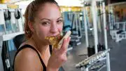 Eating Pizza Workout Gym