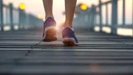 Exercise Running at Sunset