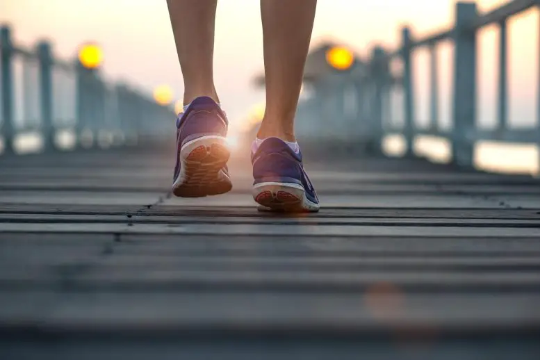 Exercise Running at Sunset