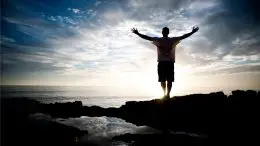 Happy Man Purpose Beach Ocean