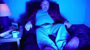 Man Recliner Watching Television