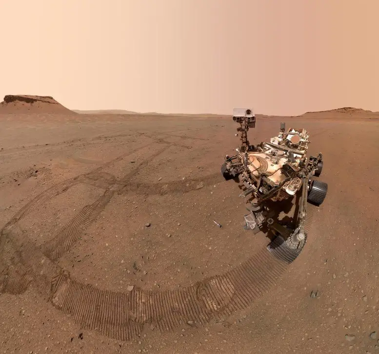 NASA Perseverance Rover Three Forks Sample Depot Selfie