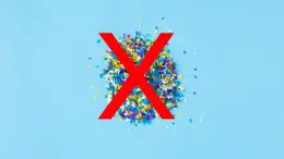 No Microplastics Concept