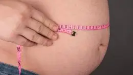 Obese Man Tape Measure Fat