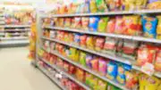 Processed Food Aisle Supermarket