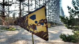 Radiation Warning Sign Chernobyl Exclusion Zone