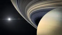 Saturn Rings Close Illustration