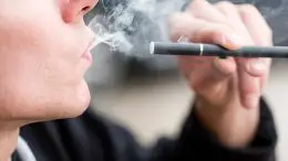 Smoking E-Cigarette