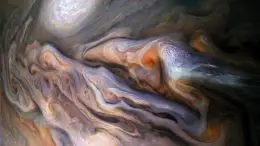 Swirling Clouds in Jupiter’s Dynamic North North Temperate Belt