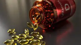 Vitamin D Supplement Capsule Bottle Illustration