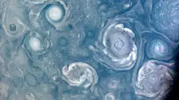 Vortices Near Jupiter’s North Pole